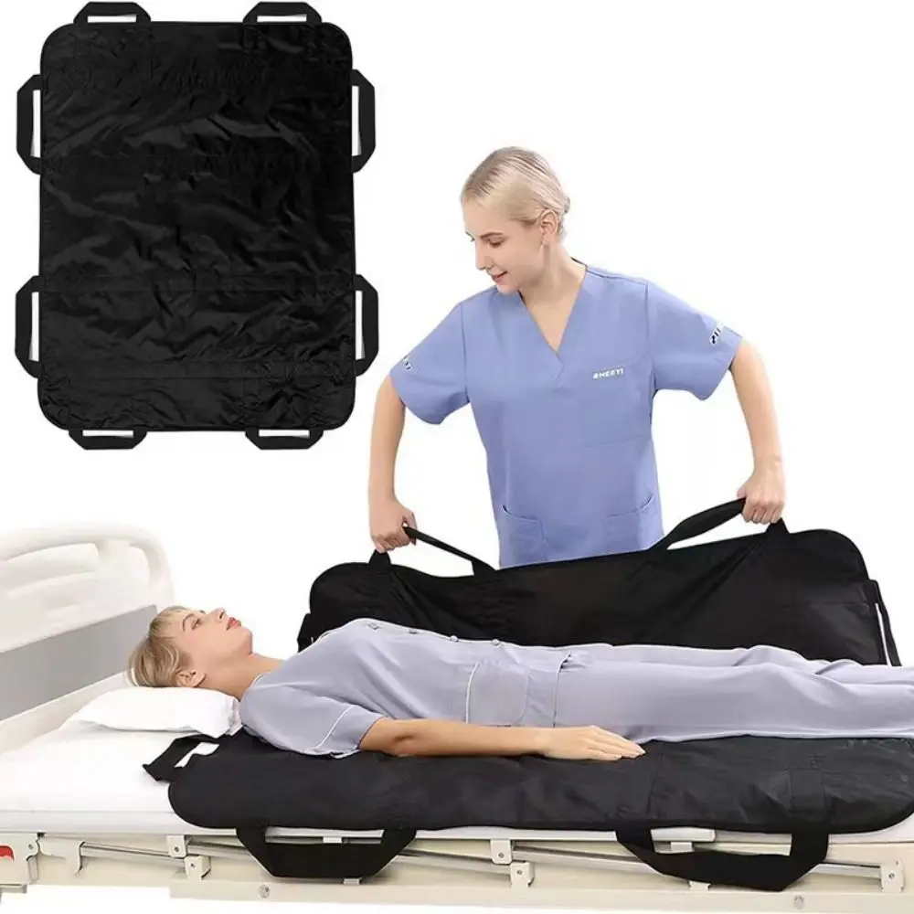 

Reusable Flip Over Care Pad Reinforced Handles Durable Nylon Fabric Elderly Turning Care Pad Washable Waterproof