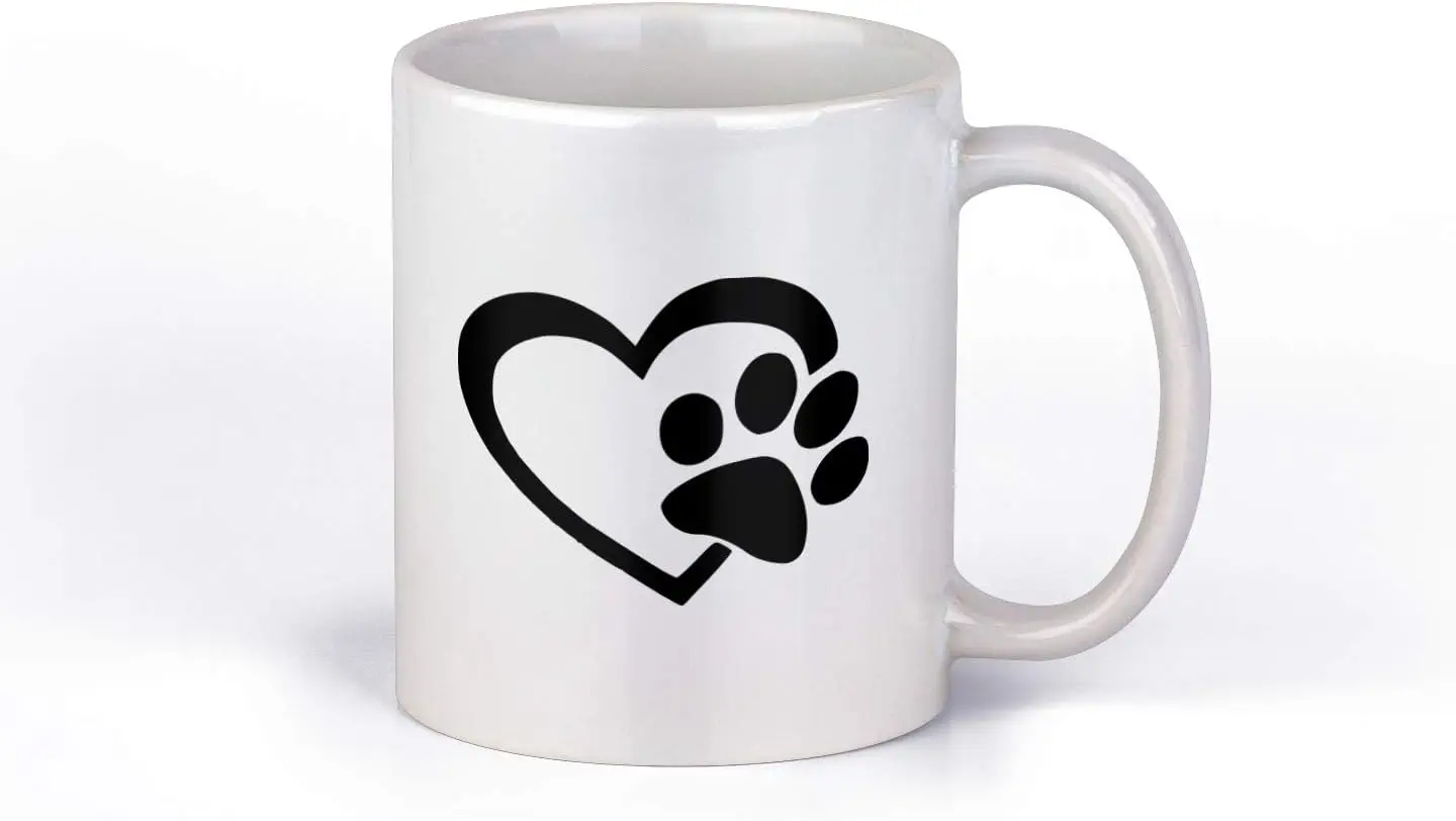 Ceramic Coffee Mug Perfect for a Dog Mom who Loves Coffee Mug Customized printed breakfast mug for couples and families