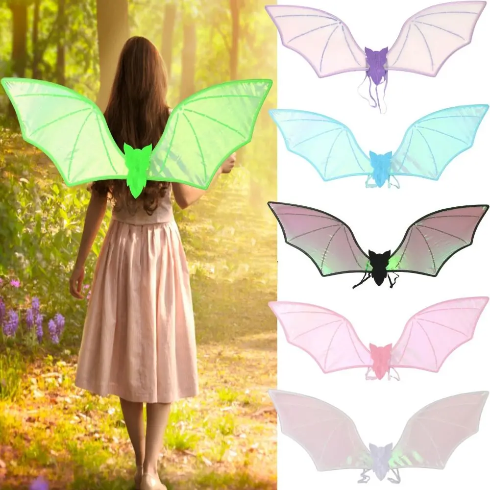 Elegante grande ala di pipistrello in organza puntelli cosplay ala cosplay spettacolo di danza costumi cosplay accessorio da passerella di scena
