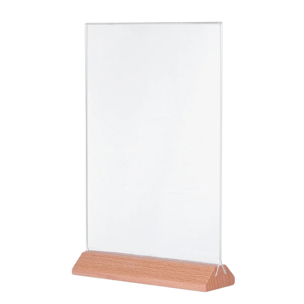 Suporte de menu acrílico transparente, suporte de exibição de mesa para loja, festa de casamento, suporte de sinal, rack, quadro de propaganda