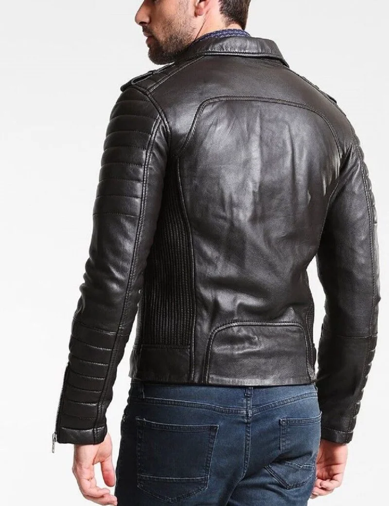 Genuine Real Leather Jacket Men Lambskin All Colors Men Leather Jacket