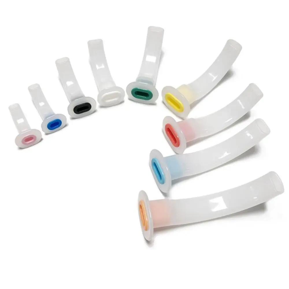Oropharyngeal Airway Disposable Airway Tube Color Coded Smooth Edges Air Tube Guide Assistance Reduced Trauma Mixed Airway Tube