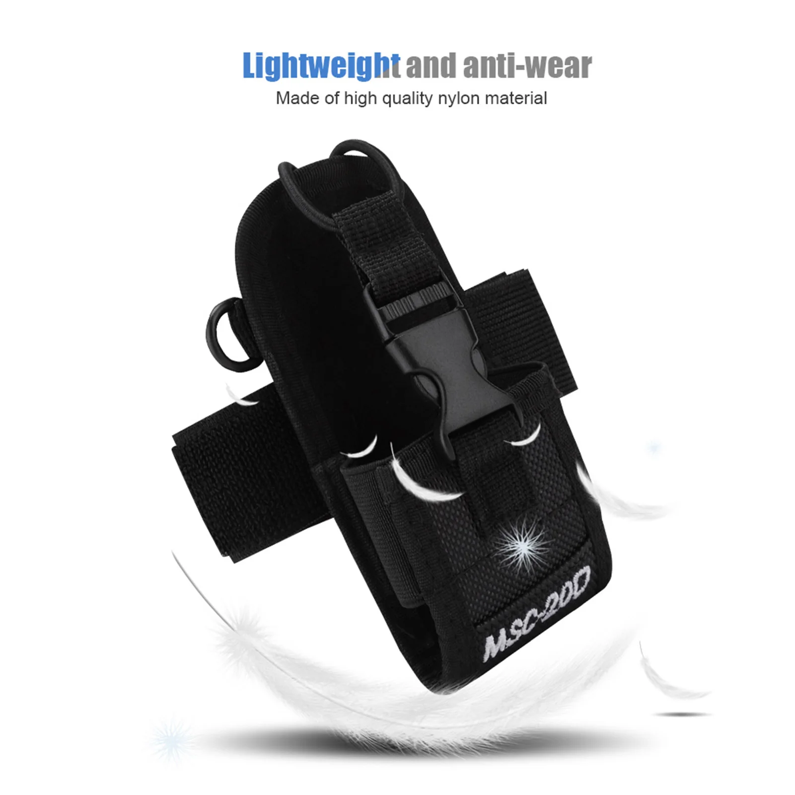 

ZK10 MSC 20D Walkie Talkie Two way Radio Nylon Lightweight Arm Bag with Armband