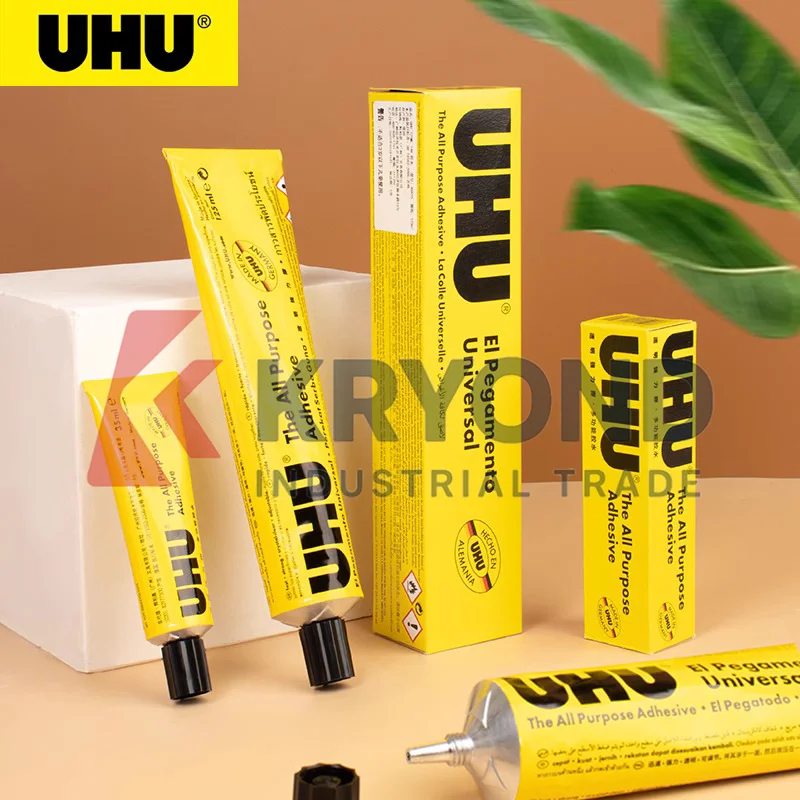 UHU POR مانع التسرب لجميع الأغراض 20 مللي 33 مللي 50 مللي 125 مللي سريع الجفاف مرن قوي السندات للإصلاح الرغوي والبلاستيك والخشب والجلد DIY