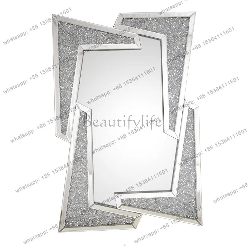 

Creative entrance decorative mirror modern simple light luxury bathroom bathroom wall hanging dressing mirror 2130