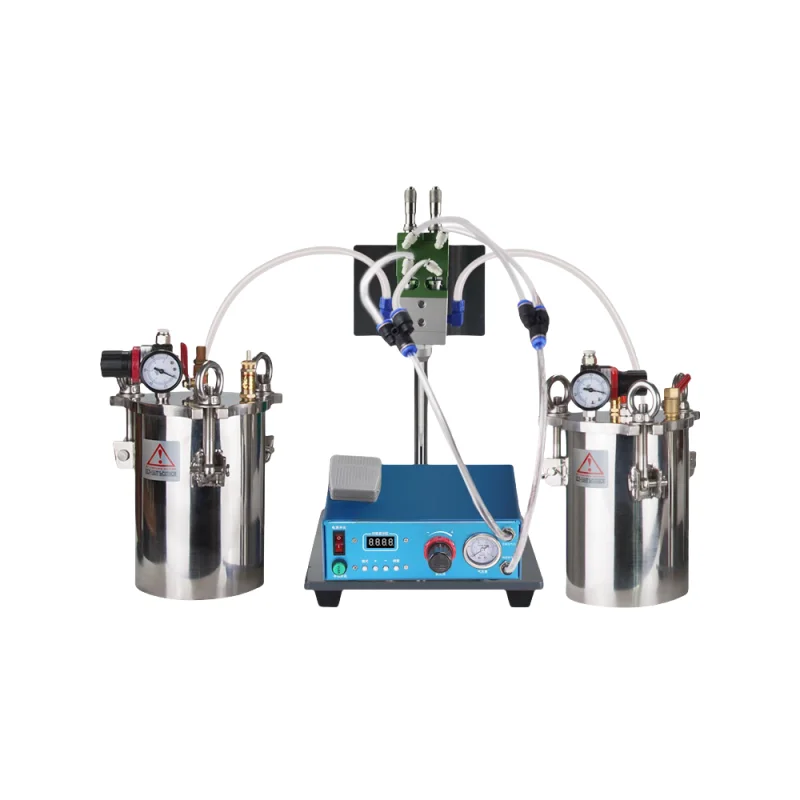 Stainless Steel Pressure Barrel Small Flow Electric Stirring AB Double Liquid Filling Machine Full Automatic Dispensing Machine