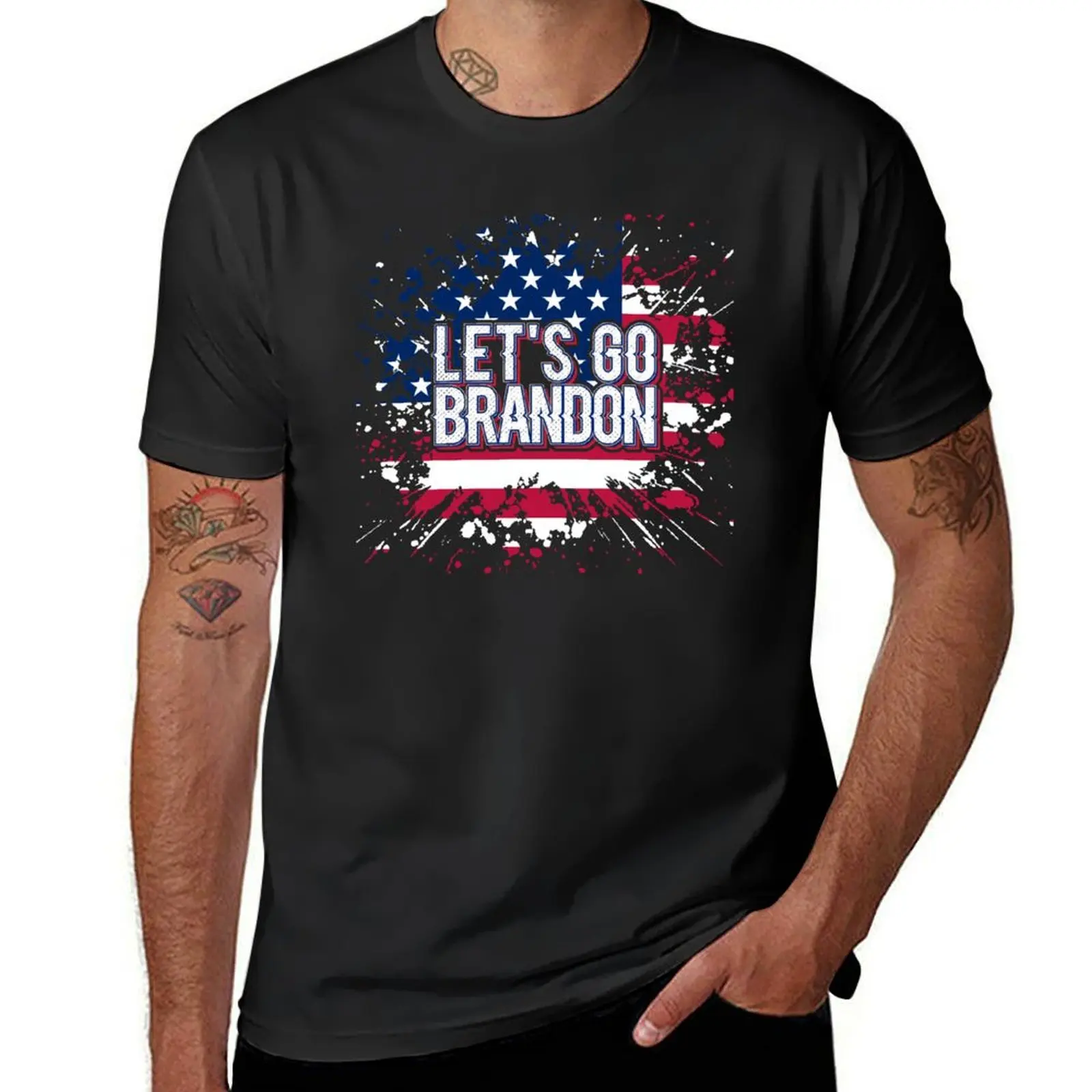 

Let’s Go Brandon T-Shirt anime graphics plain animal prinfor boys Men's t-shirt