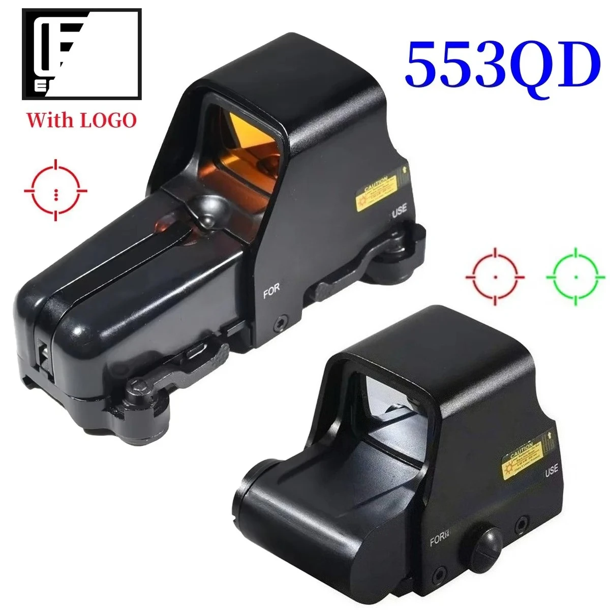 

E*t*ch 553 Red Green Dot Holographic Sight Hunting Reflex Dot Quick Disassembly Sight Tactical Scope Collimator