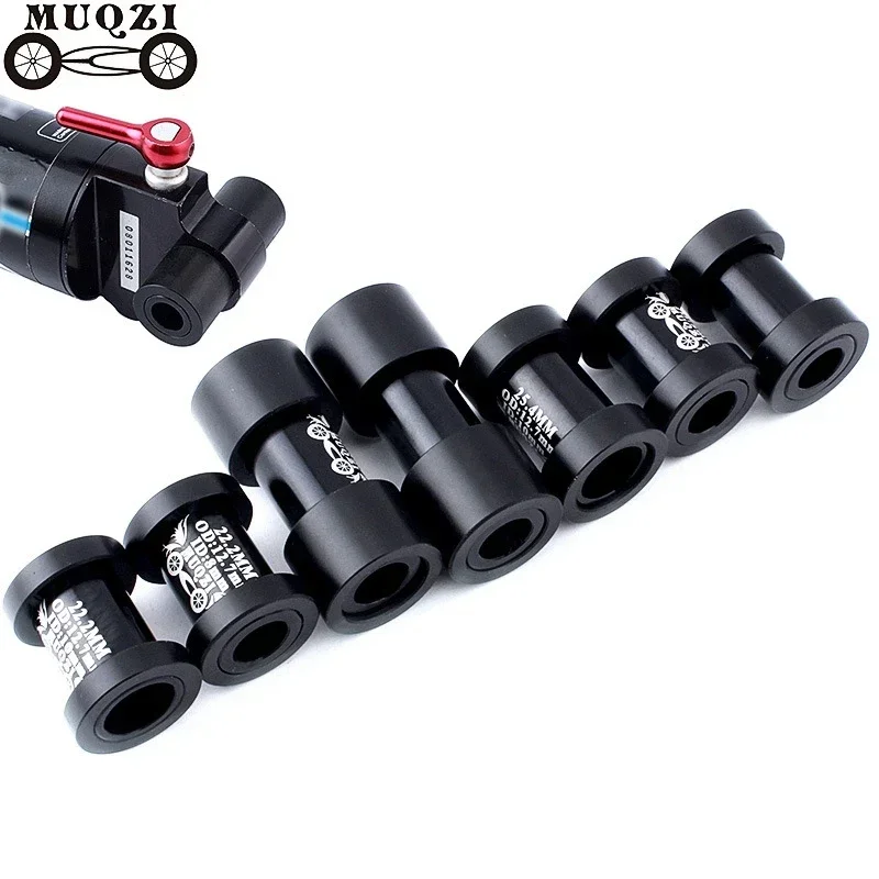 MUQZI Mountain Bike Soft Tail Rear Shocks Bushing EIEIO Black 8/12mm Shock Absorber  Bladder Turning Point Bicycle Parts