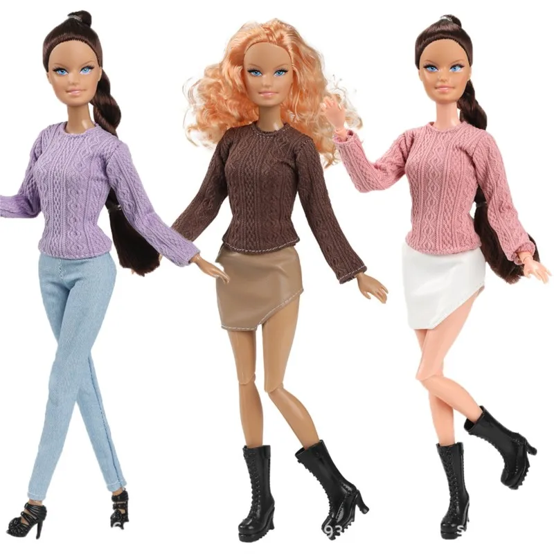 New 30cm Doll Full Set 1/6 Female Doll With Clothes Fashion Joints Movable 11 Inch Dolls Girls Dress Up Toys Gifts Children Toys
