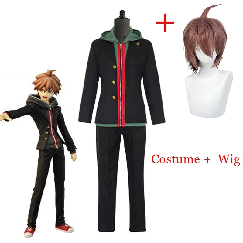 

Cosplay Costume Danganronpa Coat+ Pant Full Set For Adult Men Women Anime Dangan Ronpa 2 Makoto Naegi Halloween Costume