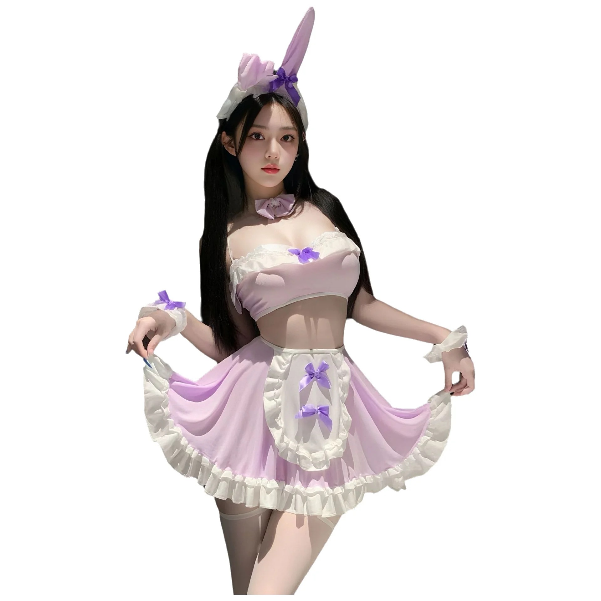 

Сексуальный комплект Pure Desire: игривый аниме-костюм милой горничной для ролевых игр, кружевная униформа Pure Desire, очаровательный сексуальный комплект для женщин VF8O