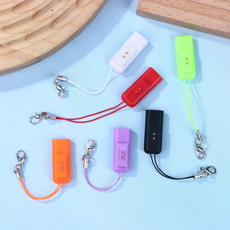 Type C Mini Portable Power Charging Adapter Convert Plug With Keychain For Smart Band 10 9 8