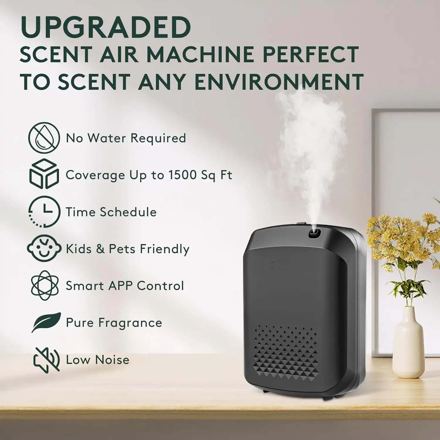 2026 New Upgrade Smart Scent Air Machine For Home, 1500 Sq. Ft Coverage Hotel Collection Diffuser With Smart Cold Air Tech