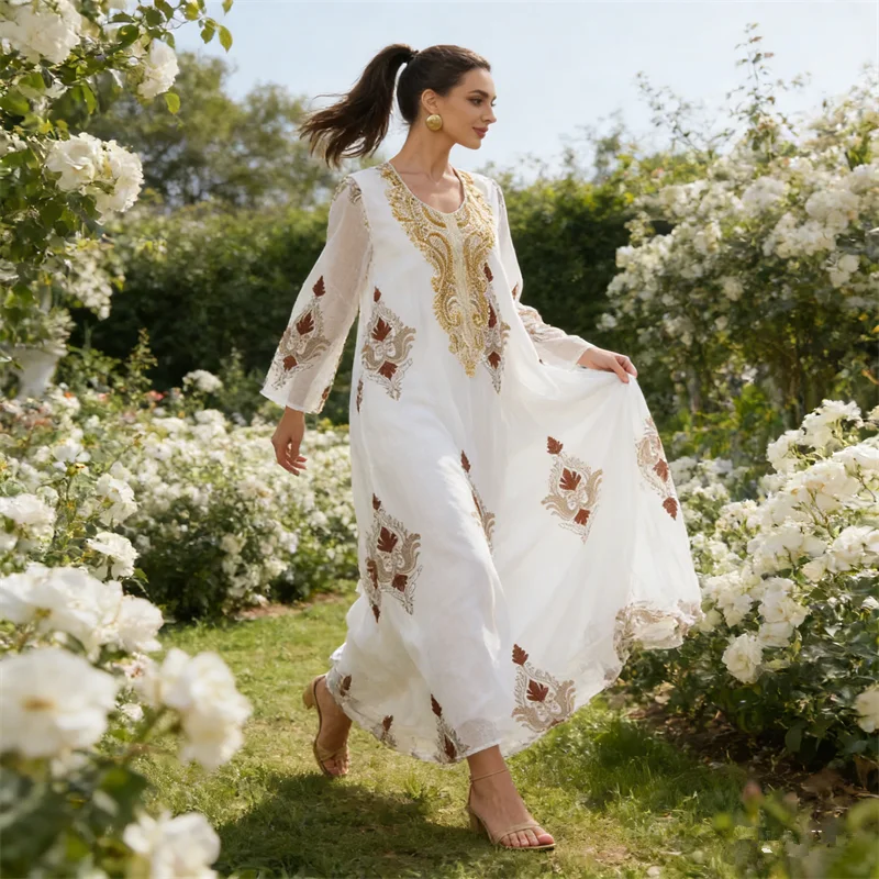 

Middle East Abaya Dubai Kaftan Ramadan Women Muslim Party Dress Turkey Robe Caftan Marocain Femme Islam Jalabiya Vestidos Gown