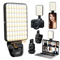 5V 3 Modes Magnetic Selfie Light 128Leds Rechargeable Portable Fill Lamp For Video Conference Lighting with Clip&Magnetizer ring