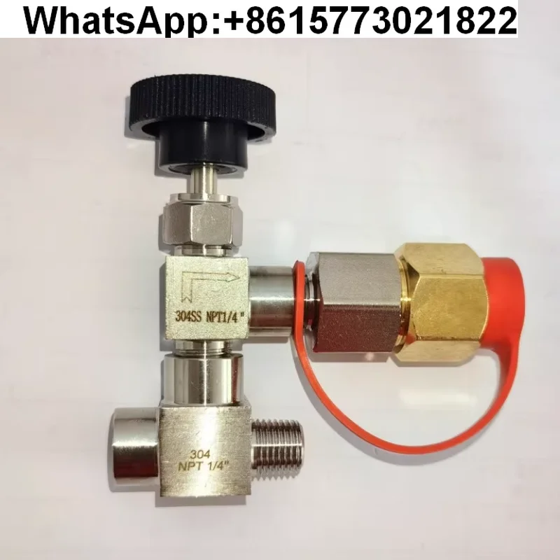 

LNG gas cylinder modified natural gas vehicle cut-off valve switch tee adapter