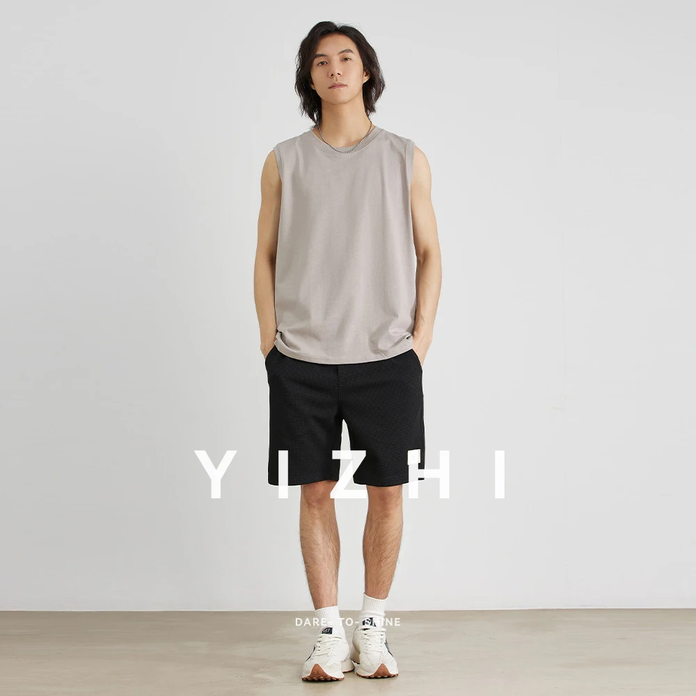 100% Cotton Plain Tank Top Men Bodybuilding Singlet Gym Stringer Sleeveless Shirt Blank Fitness Clothing Sportwear Muscle Vest