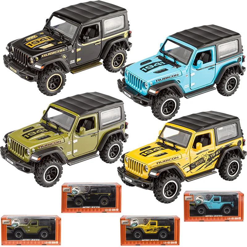 

1:32 Имитация внедорожной игрушечной машины из сплава со звуковыми эффектами и световым отскоком, детская модель внедорожника, украшение автомобиля, праздничные подарки