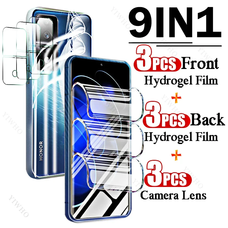 Гидрогелевая защитная пленка 9 в 1 для Huawei Honor 80 GT