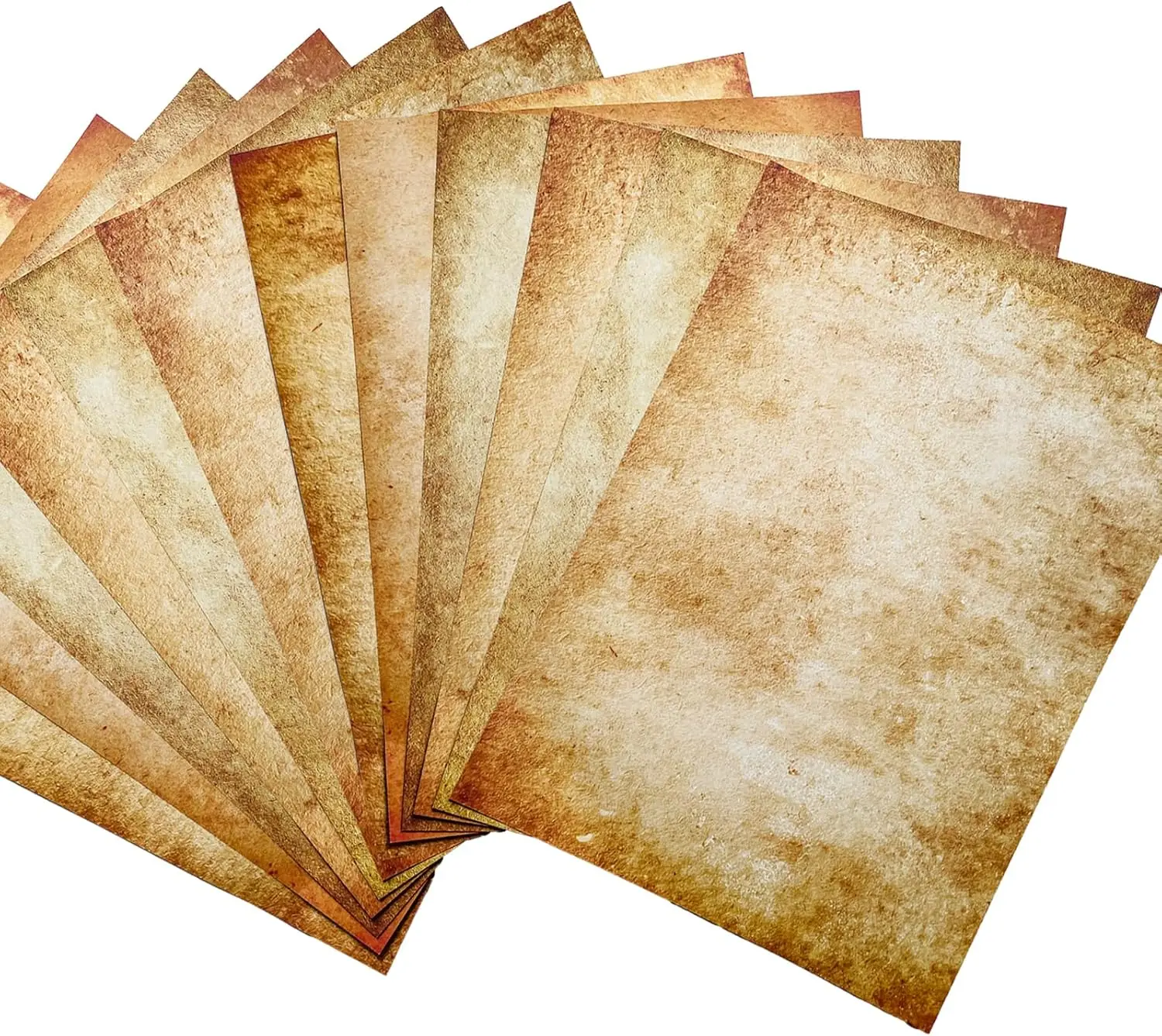 

Vintage A4 Aged Parchment Paper - 48 Sheets, Double-Sided, Smooth for Inkjet & Laser Printing - Ideal for Writing, Invitations,