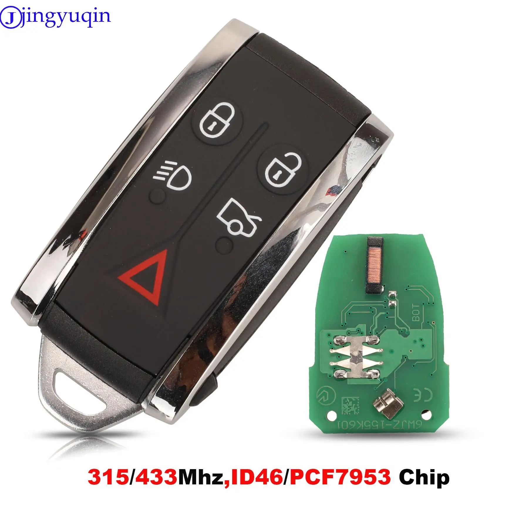 jingyuqin 5B Smart Remote Car Key 315/433Mhz ID46/Pcf7953 Chip For Jaguar XF XK XKR 2007 2008 2009 2010 2012 X-Type S-Type