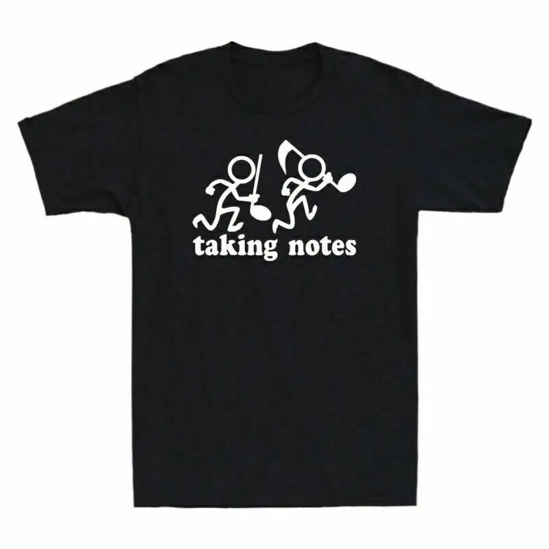 

Notes Men's Funny Musician T-Shirt For Music Cotton Design The Taking