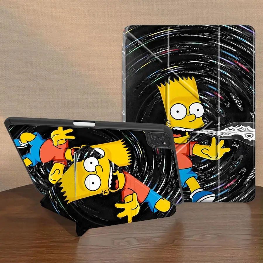 Homers Bart S-Simpsons Art Tablet Case For iPad 10th Gen 9th 11th Air 8 M2 M3 3 12th Mini 7 6 5 Pro M4 13 2025 2026 With Pen