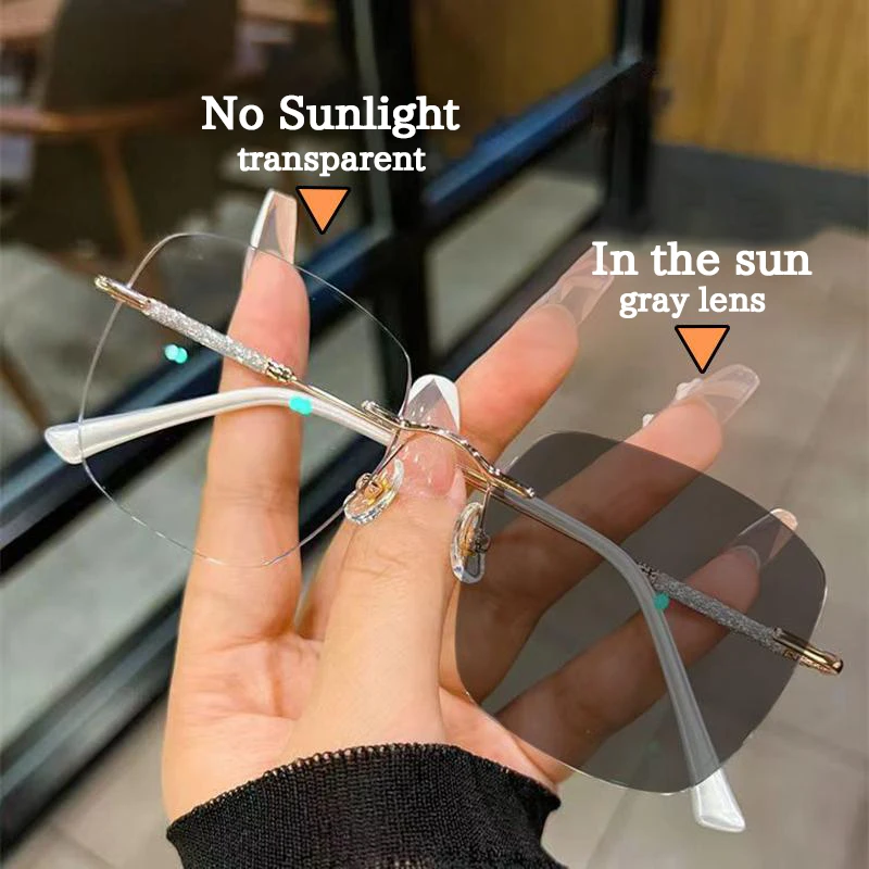 

Anti-radiation photochromic glasses Metal glasses for women and men