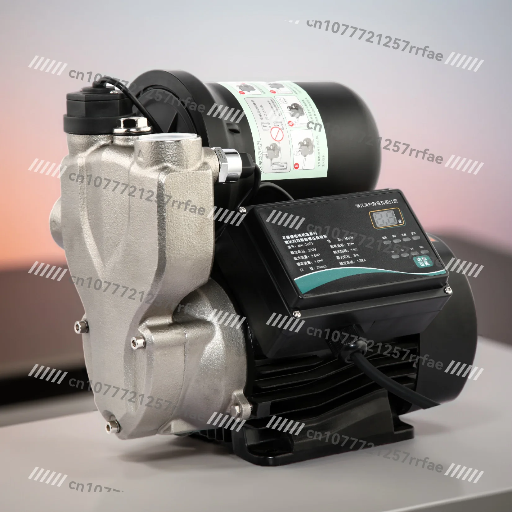 Small stainless steel self-priming for hot and cold water Intelligent constant pressure pumping  Automatic tap water