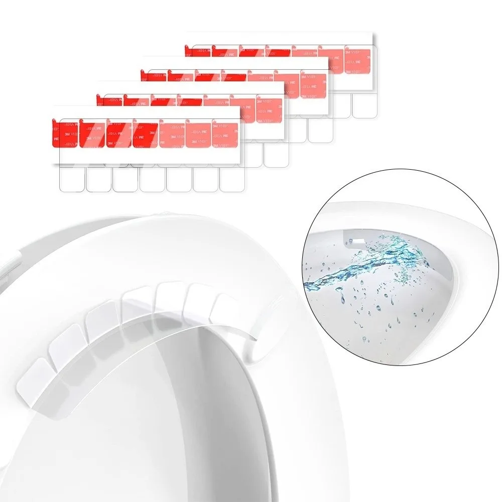Transparent EVA Material Toilet Seat Urine Deflector Splash Proof Function Easy Install Design Anti-Splash Shield