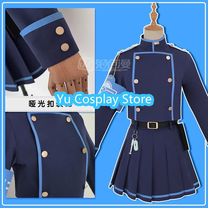 Game Blue Archive Subway Twins Hikari Nozomi Cosplay Costume Party Suit with Hat Bag Halloween Carnival Uniforms Custom Made