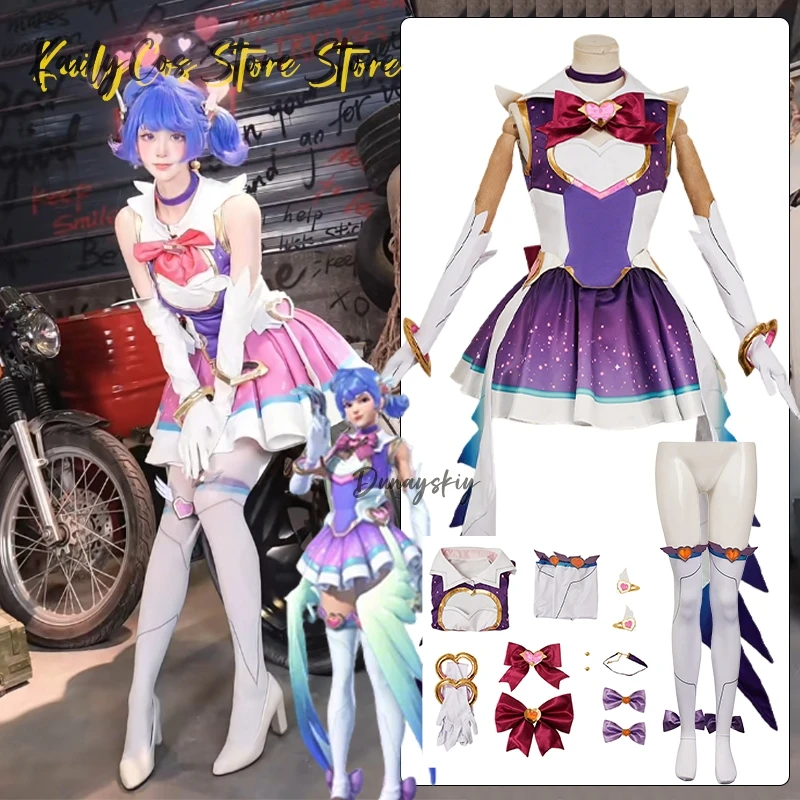 

Anime Game Watchh2 Costume Kiriko Cosplay Costume Magic Girls Fantasia Sailor Suits Y2K Sweet Kawaii Lolita Uniform Wigs Suit