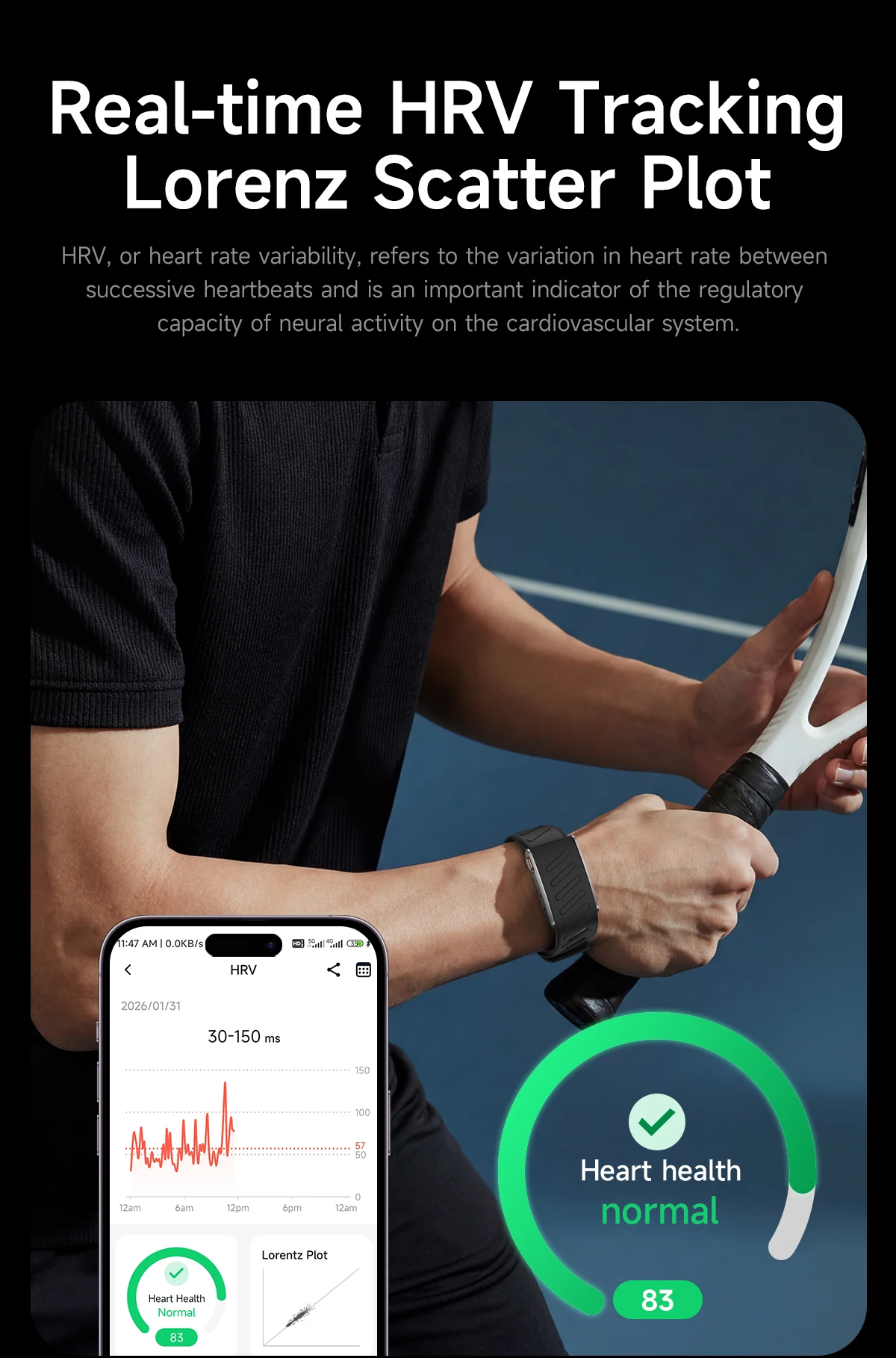 VWAR MG ECG+PPG Nursing Grade Smart Bracelet HRV Body Fat BMI Smart Band Body Temperature Men Women Health Sports Fitness Watch
