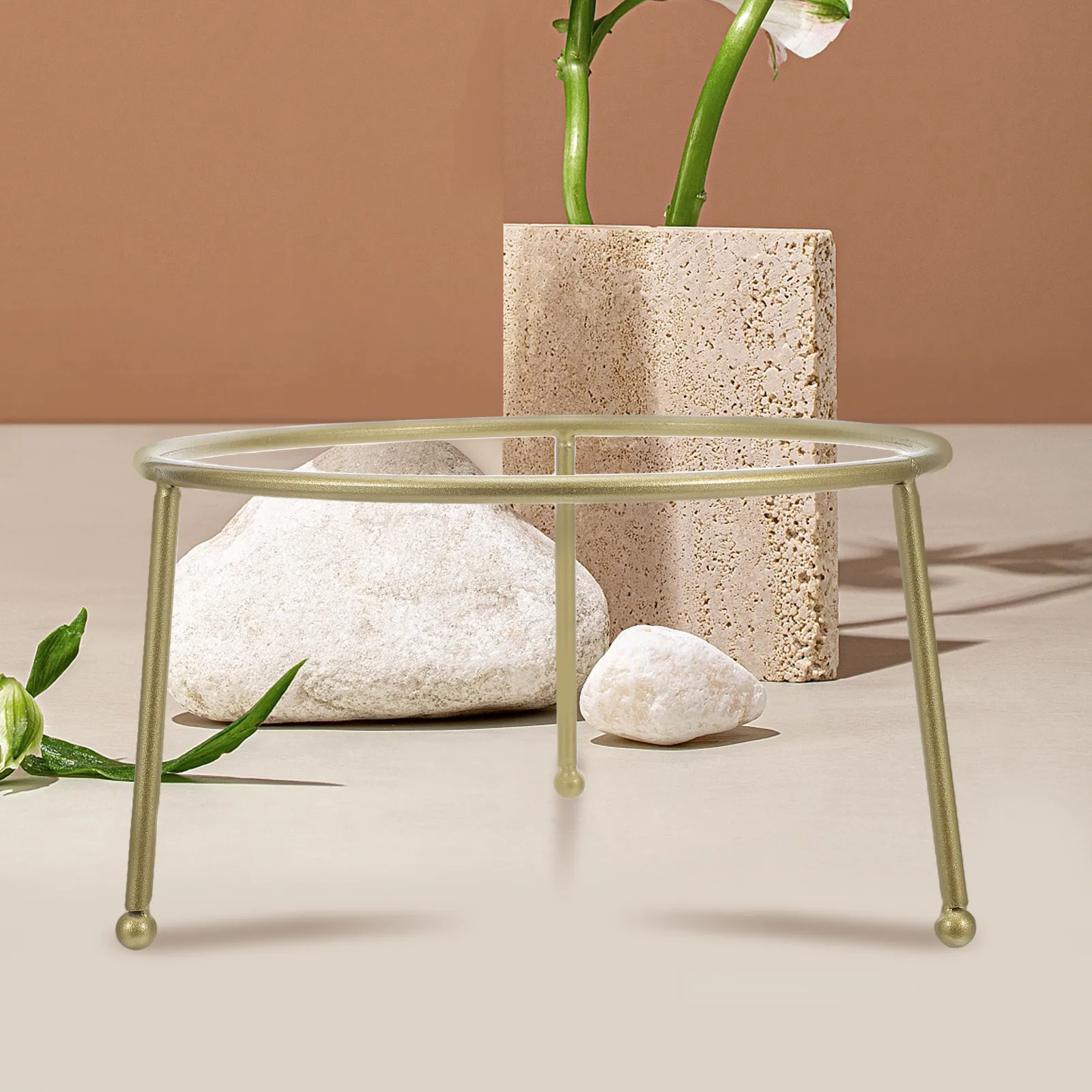 

Outdoor Metal Gazing Ball Stand Garden Sphere Holder Crystal Ball Display Pedestal Birdbath Bowl Yard Decoration