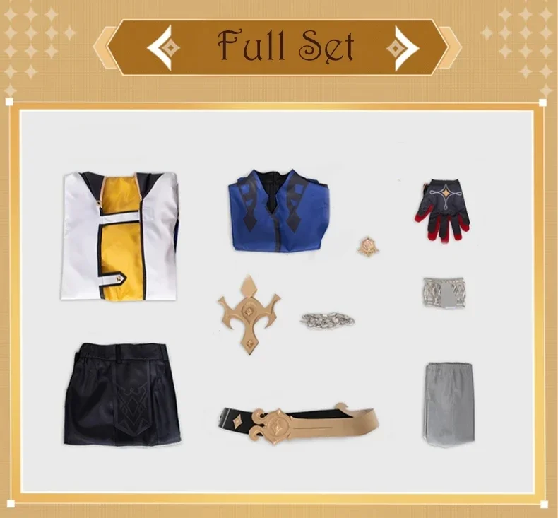 Game Genshin Impact Alchemist Albedo Cosplay Costume Men Fancy Uniforms Top Pants Coat Wig Albedo Cosplay Shoes For Halloween