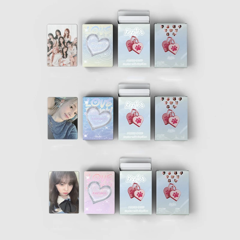 50 Cards / Set  Kep1er New Album Laser Card Lomo Card Girl Group Print Photo Card Beautiful Photo Fan Girl Gift Small Card Kpop