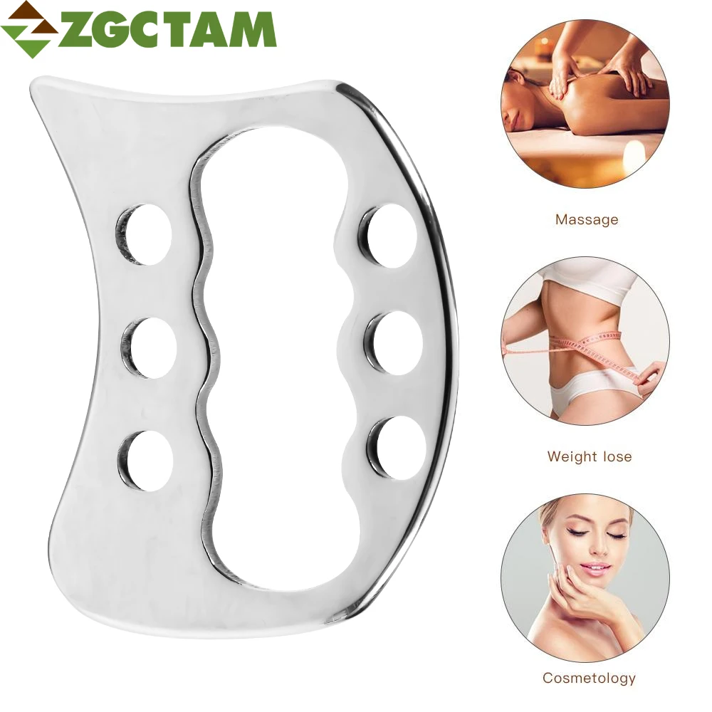 

Stainless Steel Gua Sha Scraping Massage Tool, IASTM Massage for Relaxing Soft Tissue, Reduce Head, Neck, Legs, Arms, Back Pain