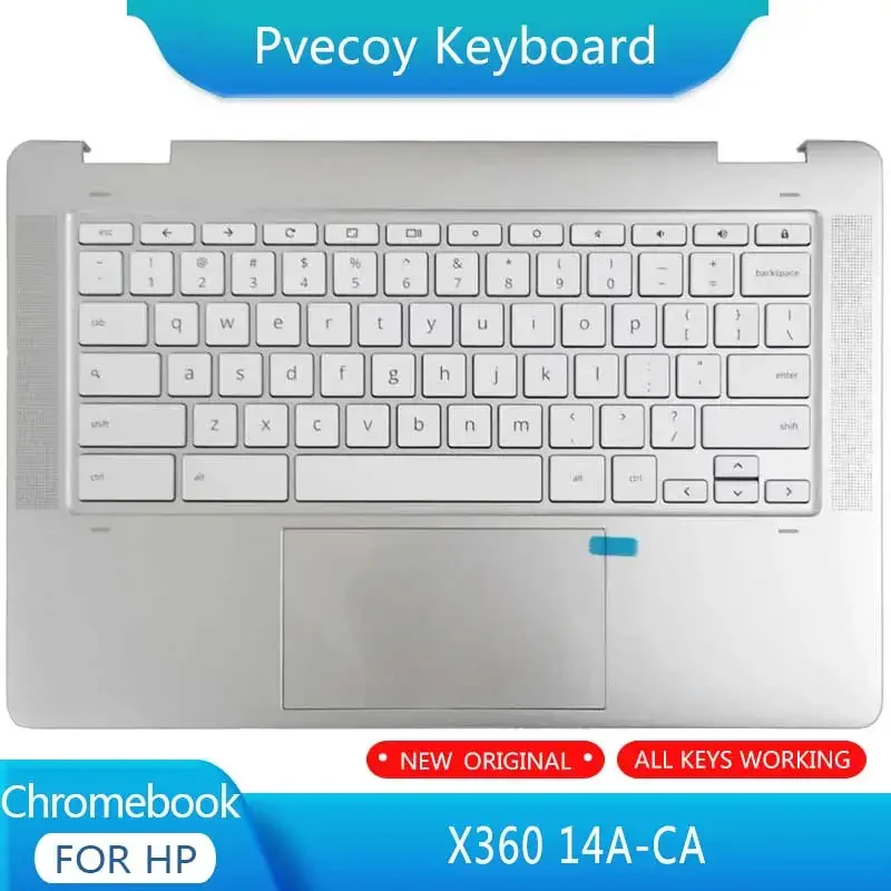 

New For Chromebook X360 14A-CA Laptop Palmrest Case Keyboard US English Version Upper Cover