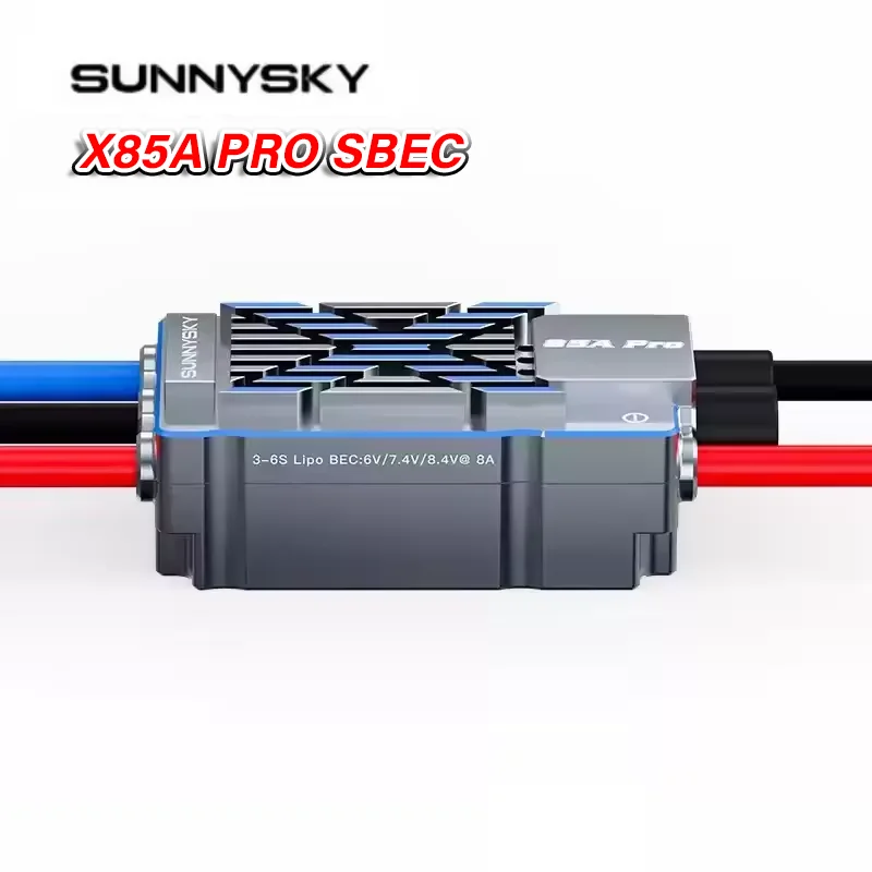 

Sunnysky X85A PRO Brushless ESC 3-6S Lipo with 5.6V/8A SBEC High Performance Speed Controller for RC Airplane Fixed-wing