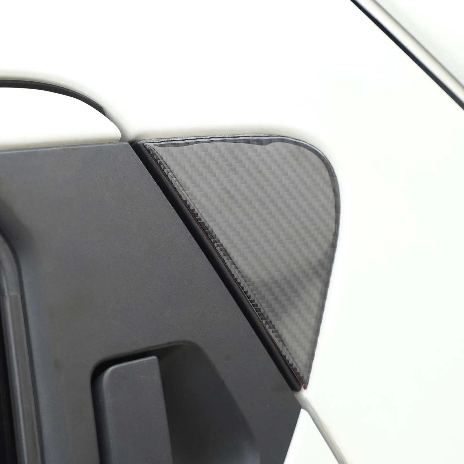 ل 2011-2019 نيسان جوك إنفينيتي ESQ لينة ألياف الكربون نافذة السيارة الخلفية لوحة الكسوة ملصق اكسسوارات السيارات