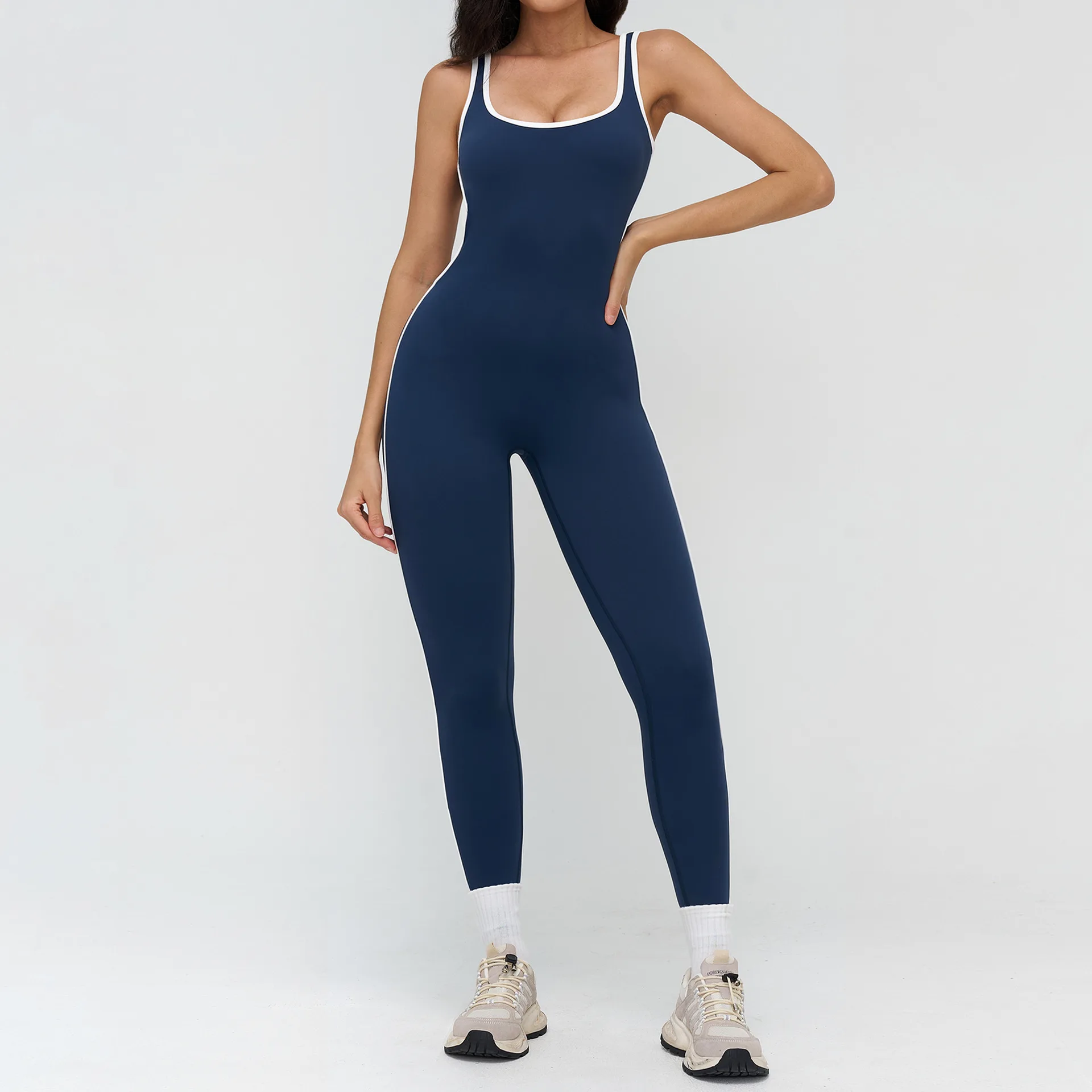 Yoga Bodysuit Women's Tracksuits Gym Clothes Push Up Jumpsuits Sports Overalls Workout Fitness One-piece Tights Suit Sportswear