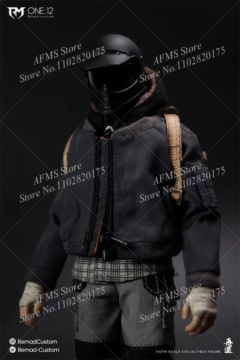ريماد مخصص RM013 1/12 مقياس تحصيل الشكل دراجة نارية الحارس روبرت باتينسون بات هيرو 6 بوصة الرجال الجندي عمل الشكل لعبة #3
