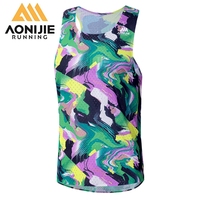 AONIJIE Men's Quick Drying Outdoor Running T Shirts Workout Tank Top Tee Fitness Bodybuilding Sleeveless Moisture Wicking FM5188