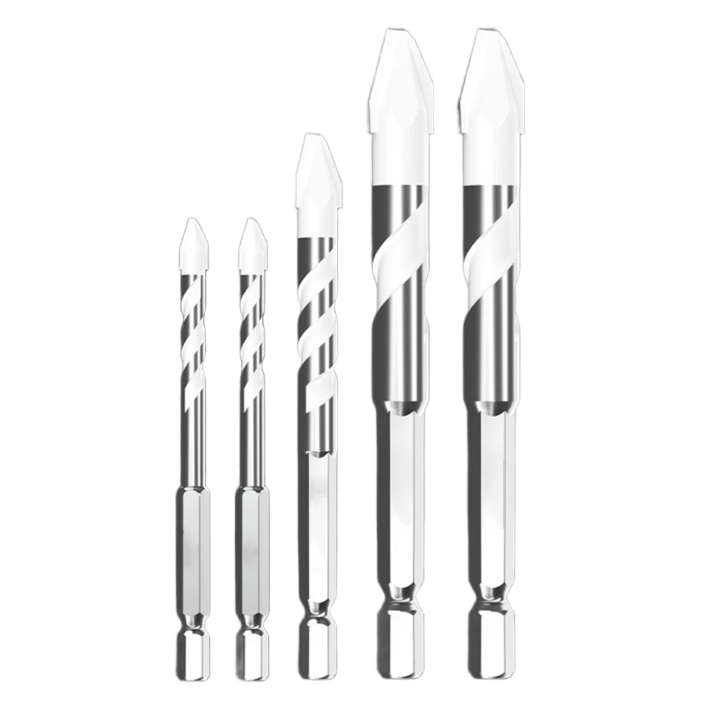 

4/5 шт. 6-12 мм многофункциональное сверло эксцентриковая дрель с кривой головкой для керамической плитки, стекла, бытовые электрические сверла