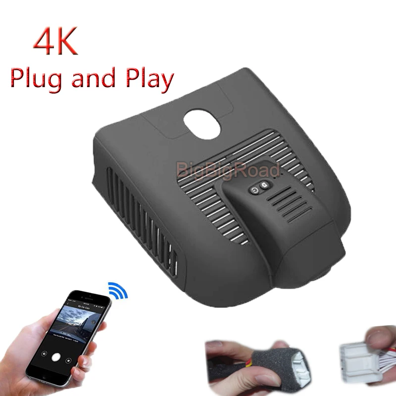 

4K Plug And Play For Mercedes Benz GLB Class GLB35 GLB180 GLB200 2020 2021 Car Wifi DVR Video Recorder Dash Cam Camera Dashcam