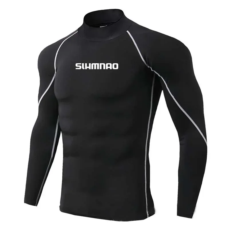 

High Bounce Speed Dry Cycling Training Suit Thin, Tight Fitting High Neck Fitness Slim Fit Long Sleeved Outdoor Sports T-shirt