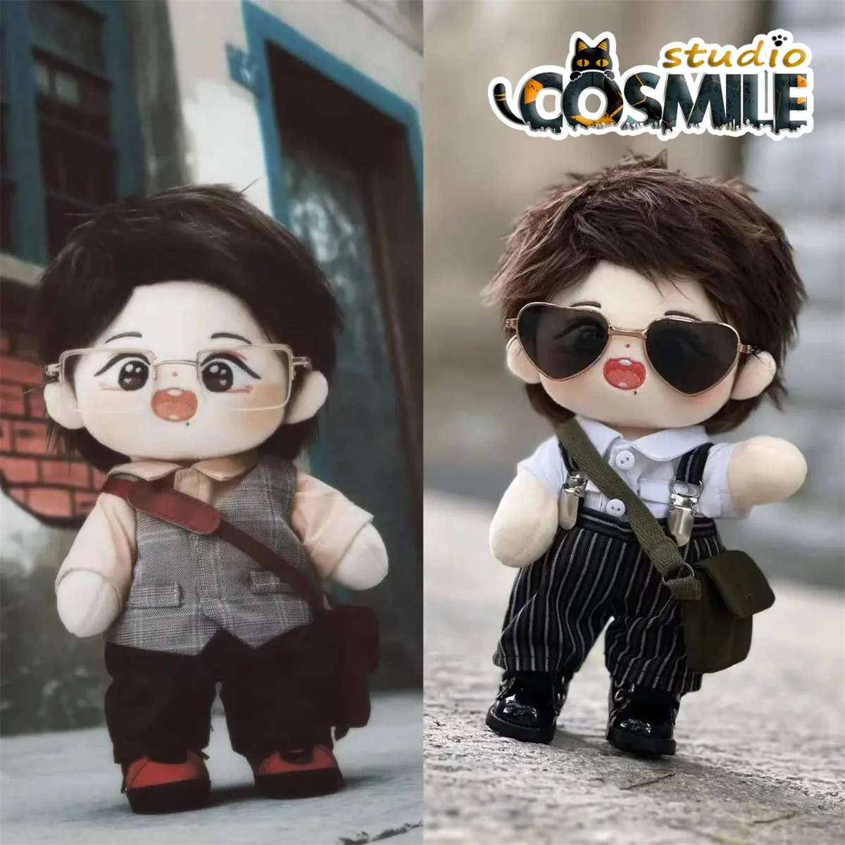 

20 см The Untamed Star Idol Xiao Zhan Little Newsboy Журналы Костюм Мода 20 см Плюшевые аксессуары для кукол Кукольная одежда GG Aug