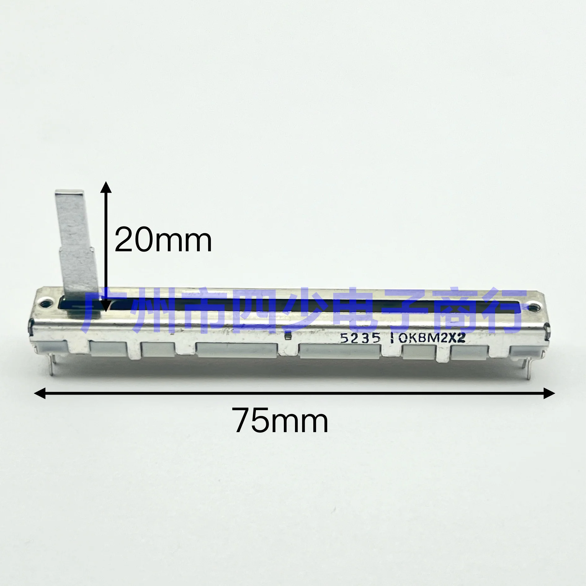 1 piece 75mm direct sliding potentiometer pioneer xdjr1 BPM push rod 10KBM2X2 handle length 20mm with midpoint positioning