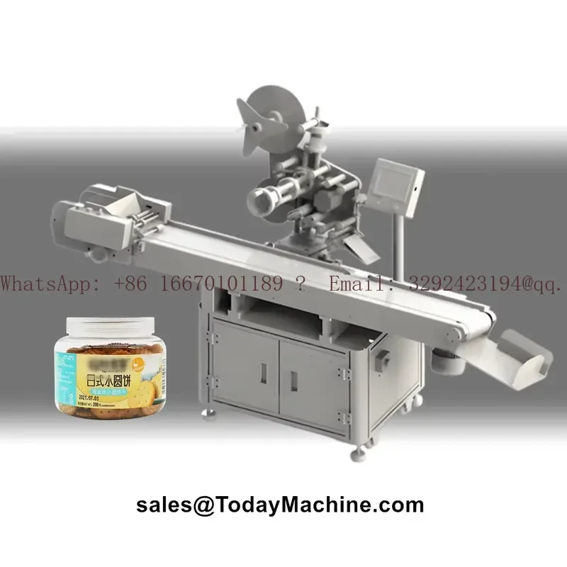 Automatic Front Back Sticker Labeler for Flat Square Bottle Jar Two Sides Labeling Machine